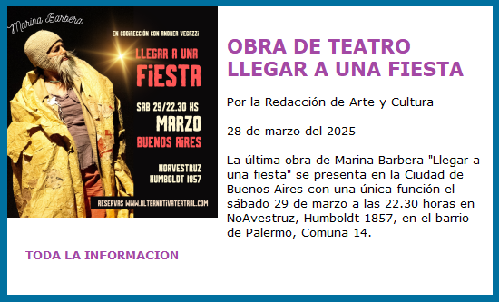 OBRA LLEGAR A UNA FIESTA